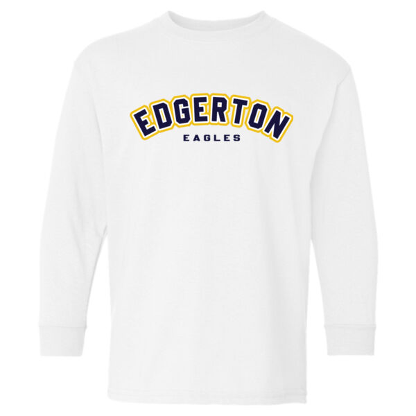 Gildan Heavy Cotton Youth Long Sleeve T-Shirt - Printed Logo Thumbnail